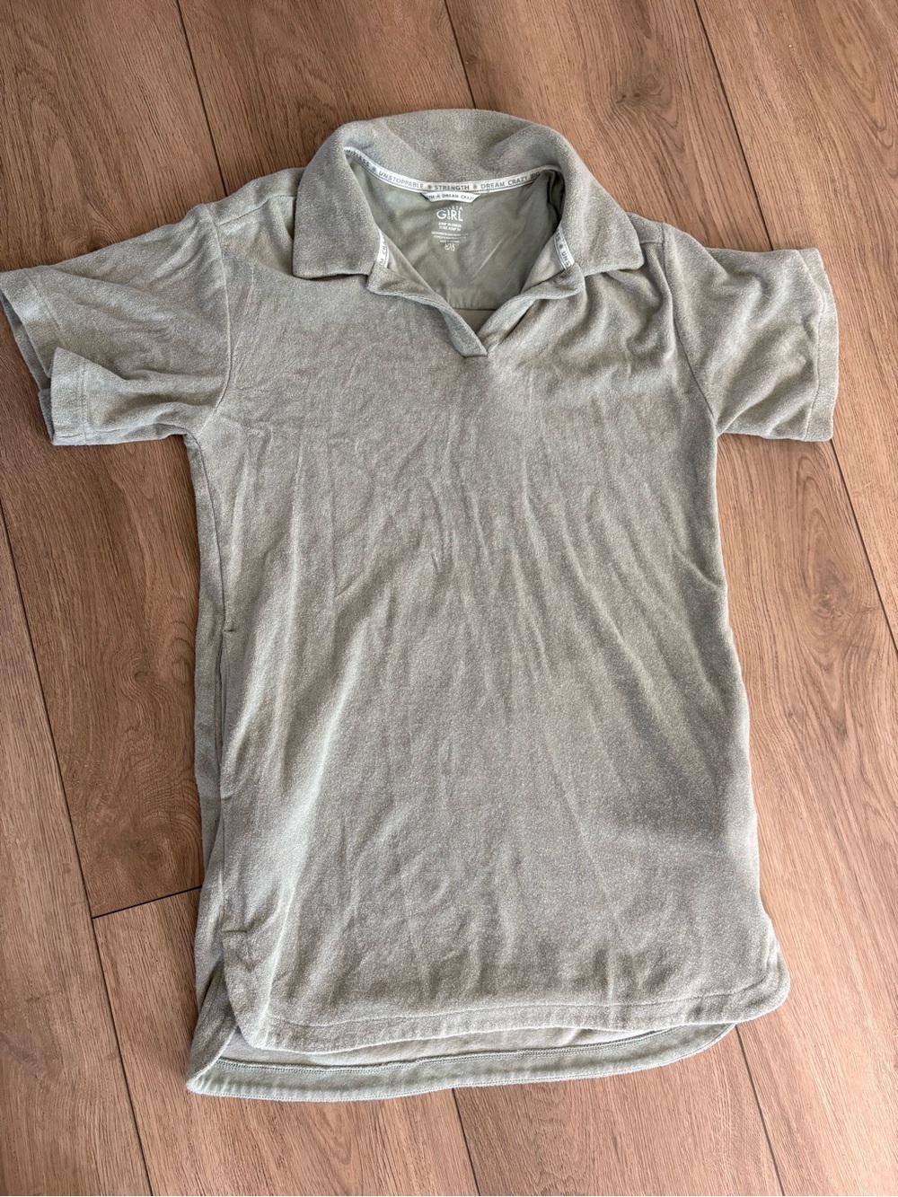 Athleta Kids Terry Jump In Dress - Light Gray/green